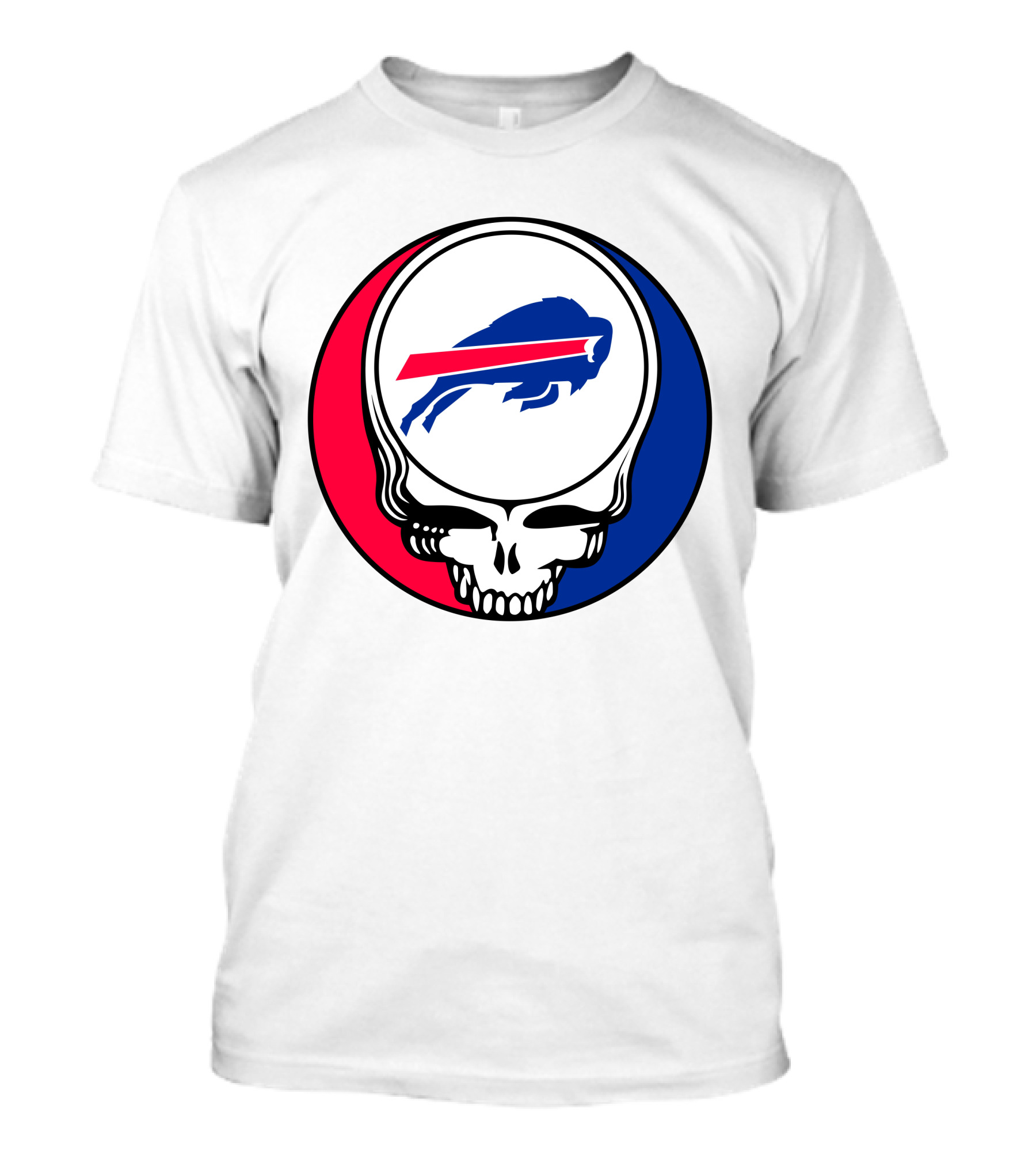 Buffalo Bills Grateful Dead Skull Circle T-Shirt