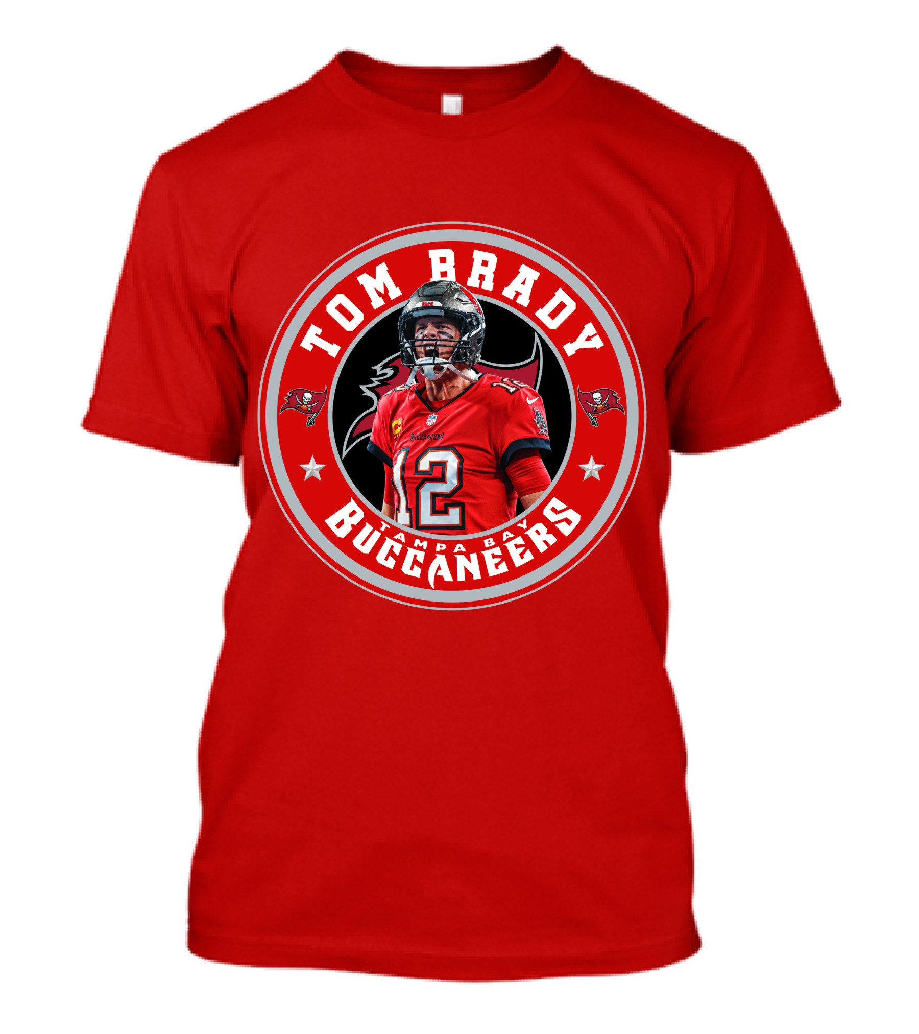 Tom Brady Tampa Bay Buccaneers Number 12 Fan T-Shirt