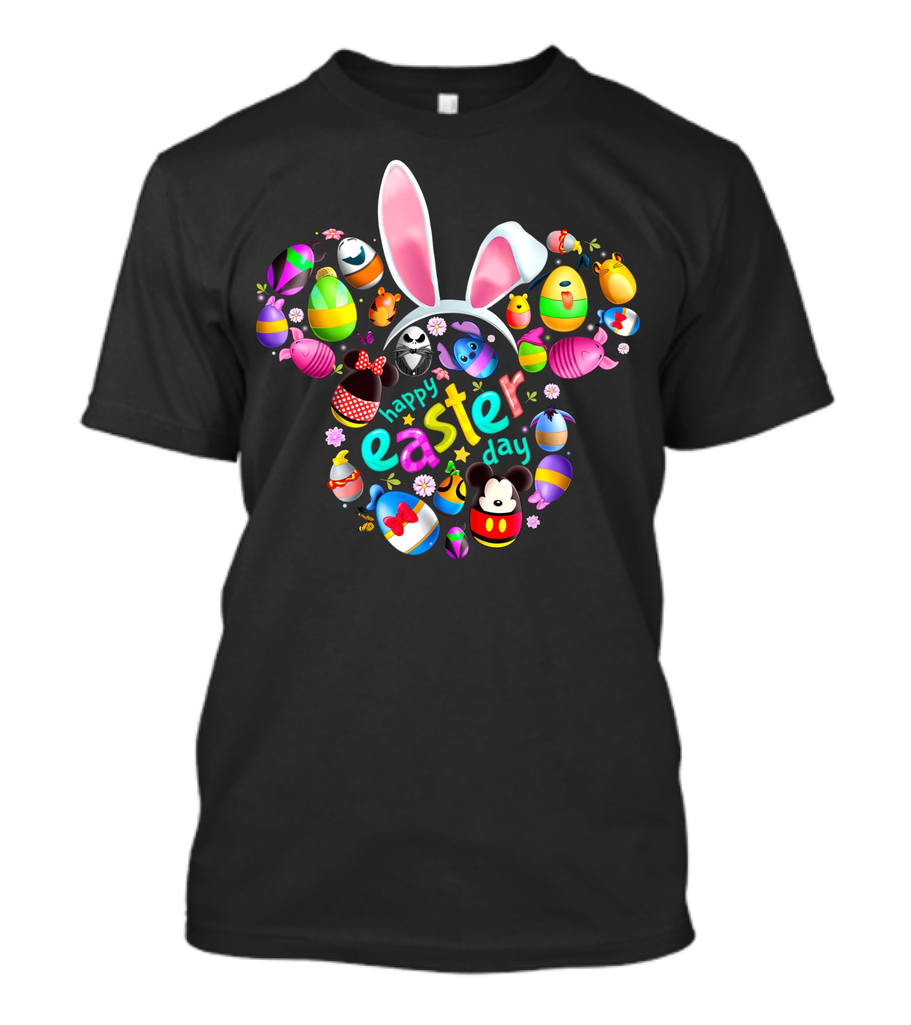 Happy Easter Day Bunny Ears Disney-Inspired Eggs T-Shirt