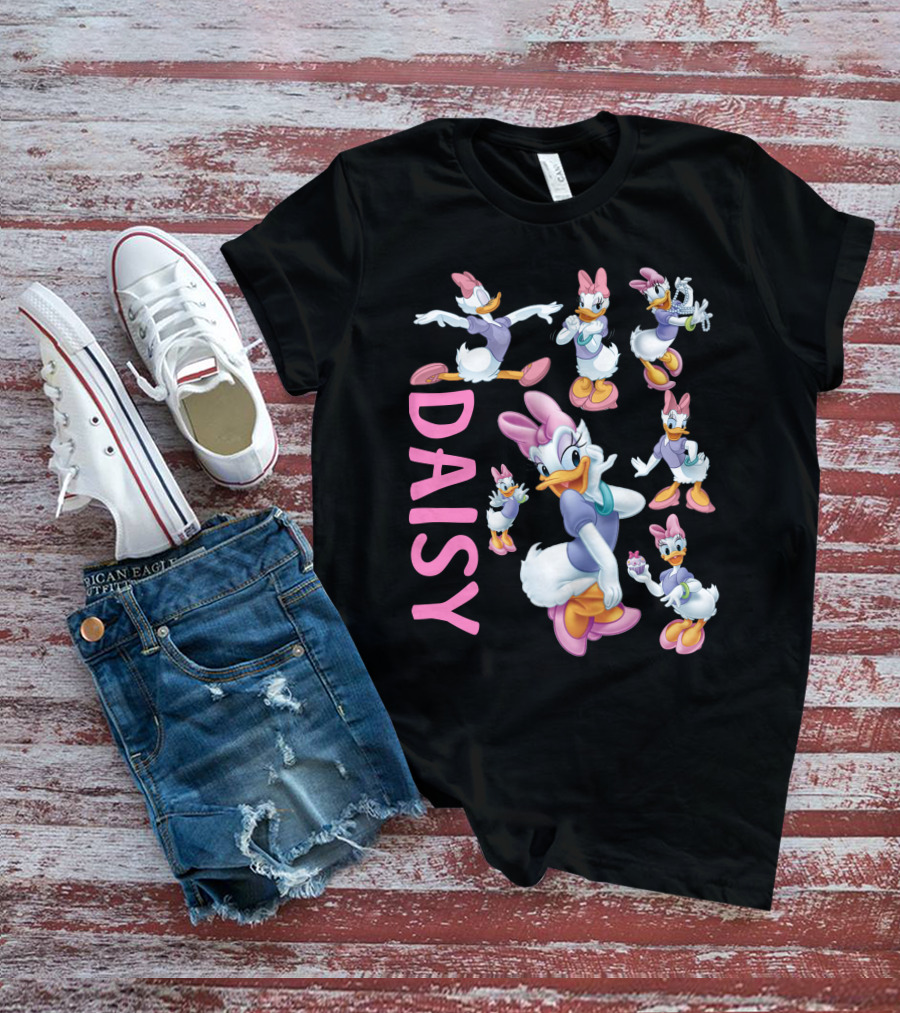 Daisy Duck Multiple Poses Character Compilation T-Shirt