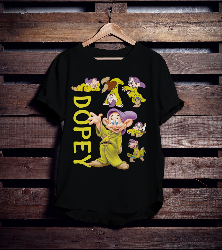 Dopey Disney Character Fun Poses Collection T-Shirt