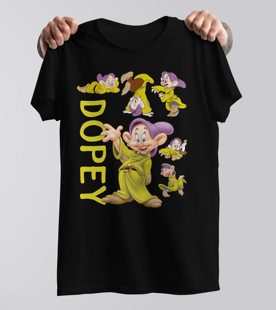 Dopey Disney Character Fun Poses Collection T-Shirt