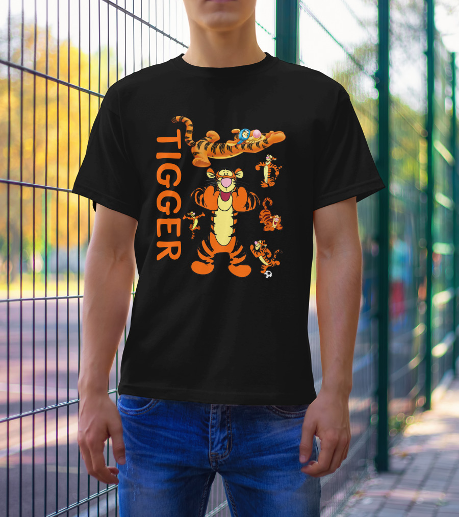 Tigger Playful Energetic Poses Collection T-Shirt