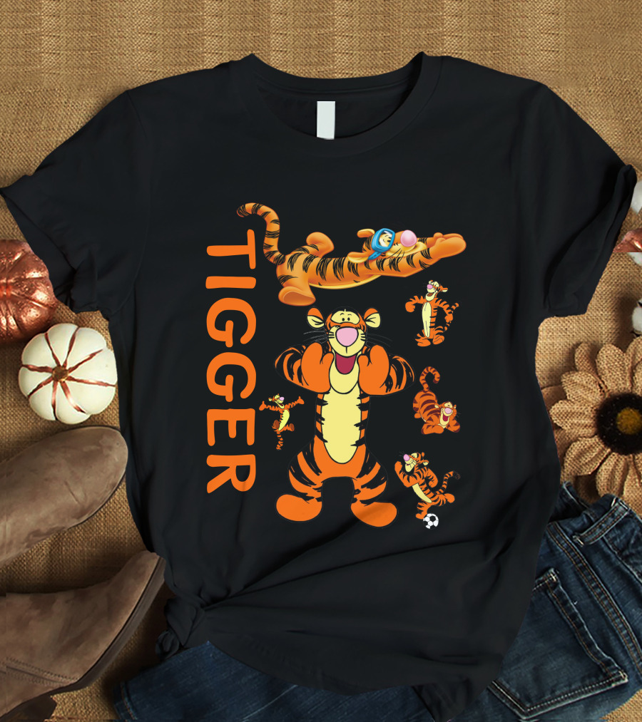 Tigger Playful Energetic Poses Collection T-Shirt