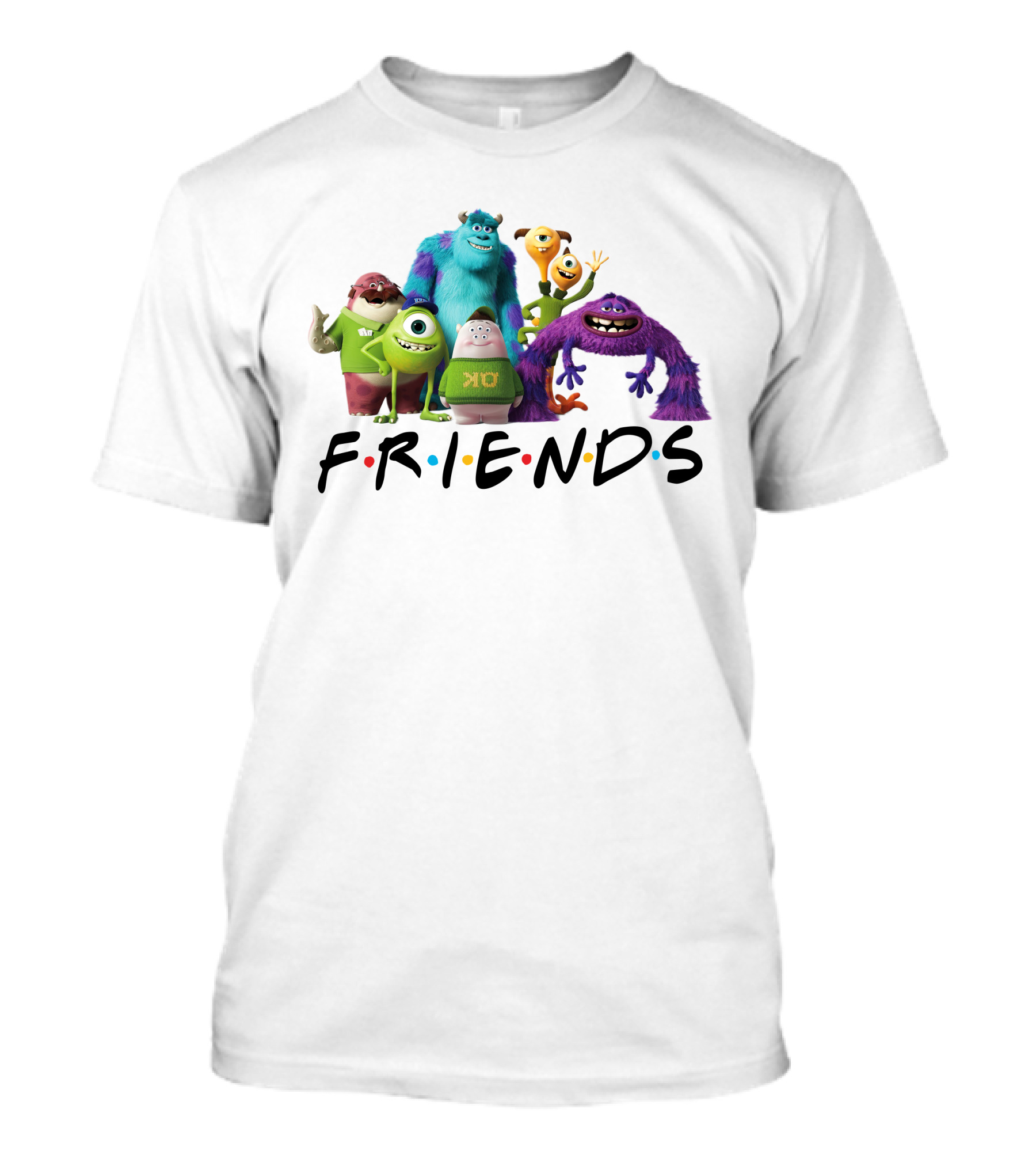 Monsters University Friends Characters Group T-Shirt