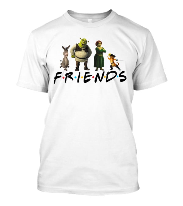 Shrek Friends Parody F.R.I.E.N.D.S Characters T-Shirt