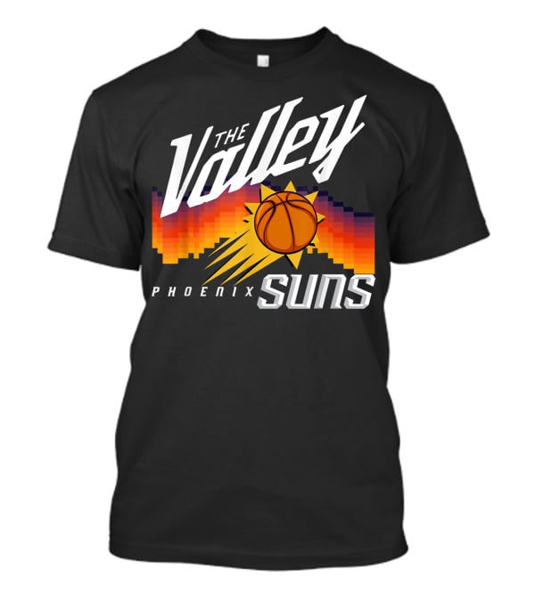The Valley Phoenix Suns Basketball Logo Vintage Style T-Shirt