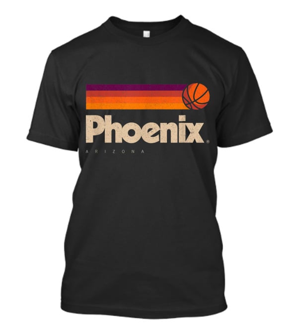 Phoenix Arizona Basketball Retro Style T-Shirt