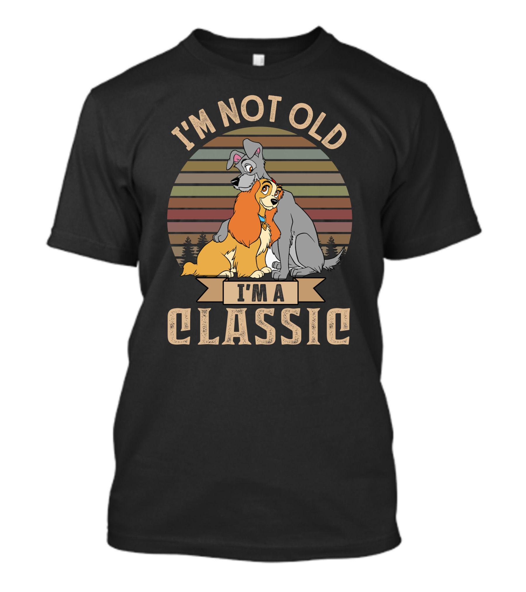 I'm Not Old I'm A Classic Lady And The Tramp T-Shirt