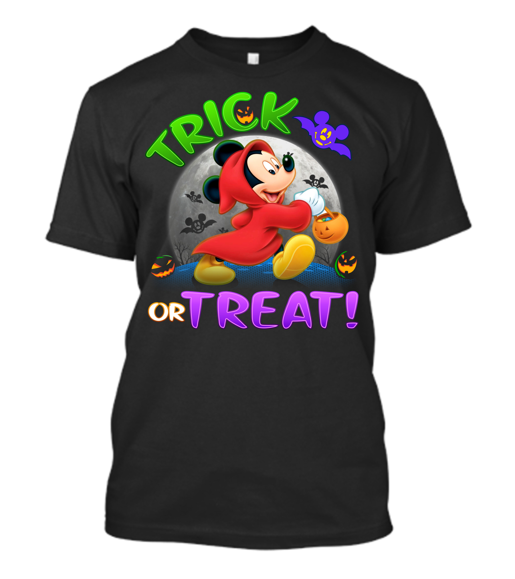 Trick Or Treat Mickey Mouse Halloween Night T-Shirt