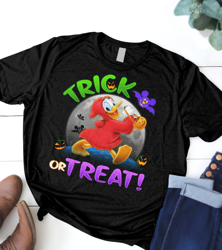 Trick Or Treat Donald Duck Halloween Disney T-Shirt