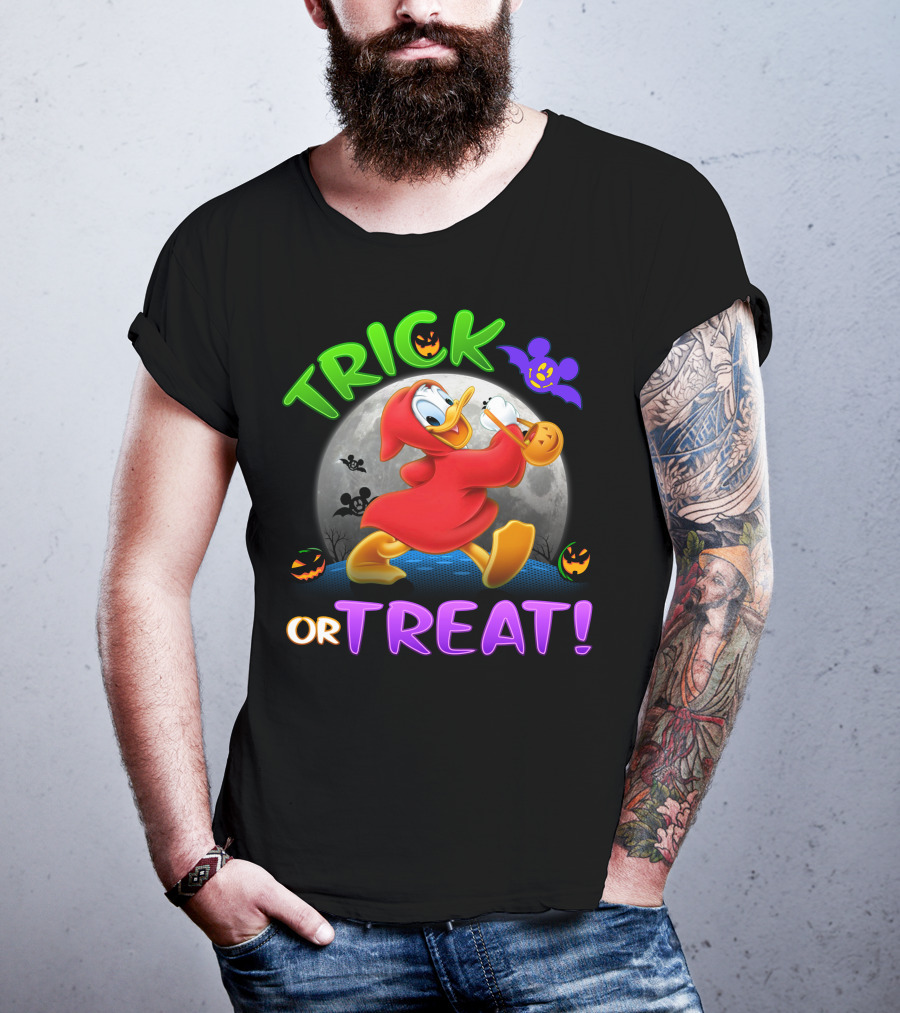 Trick Or Treat Donald Duck Halloween Disney T-Shirt