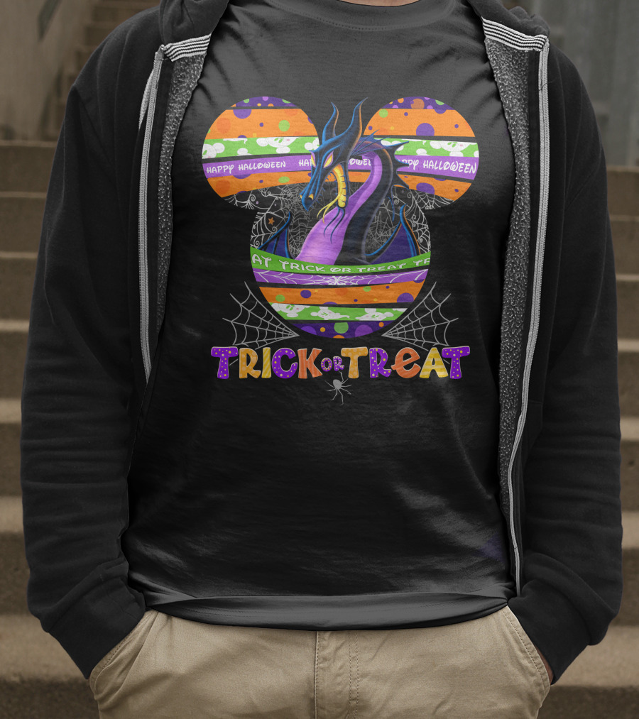 Trick Or Treat Dragon Happy Halloween T-Shirt