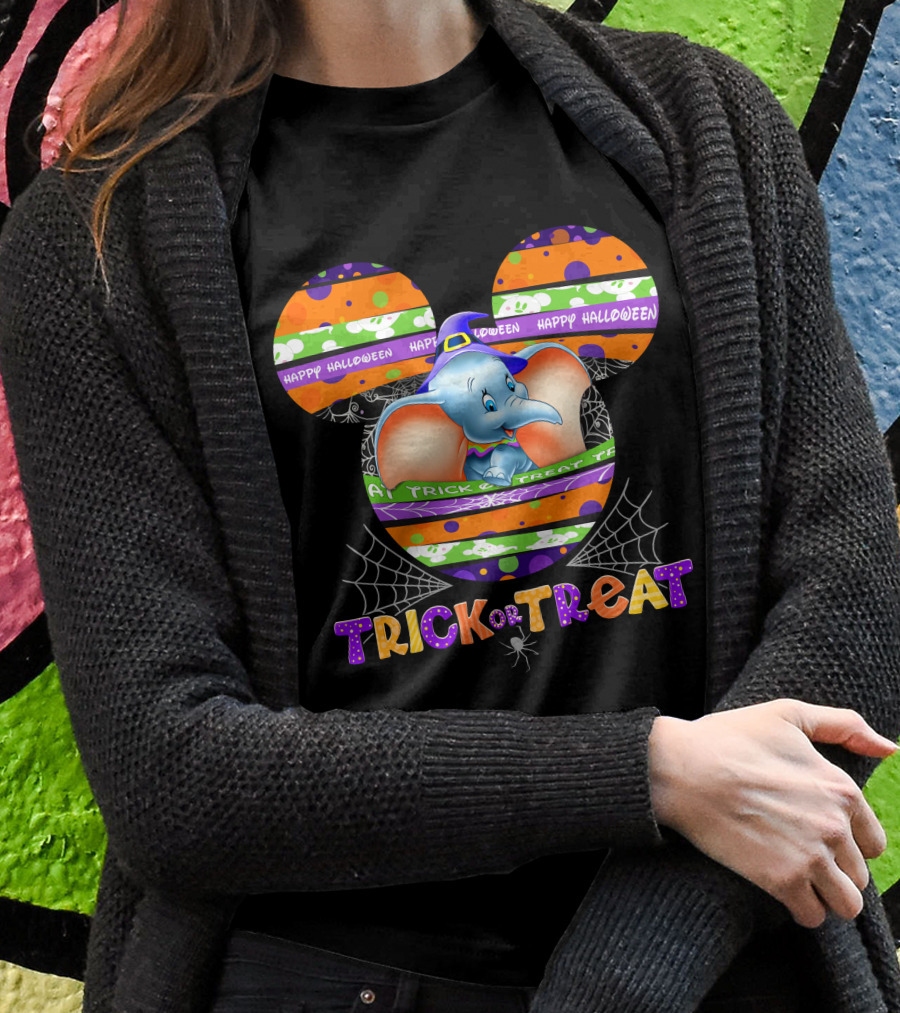 Dumbo Trick Or Treat Happy Halloween T-Shirt