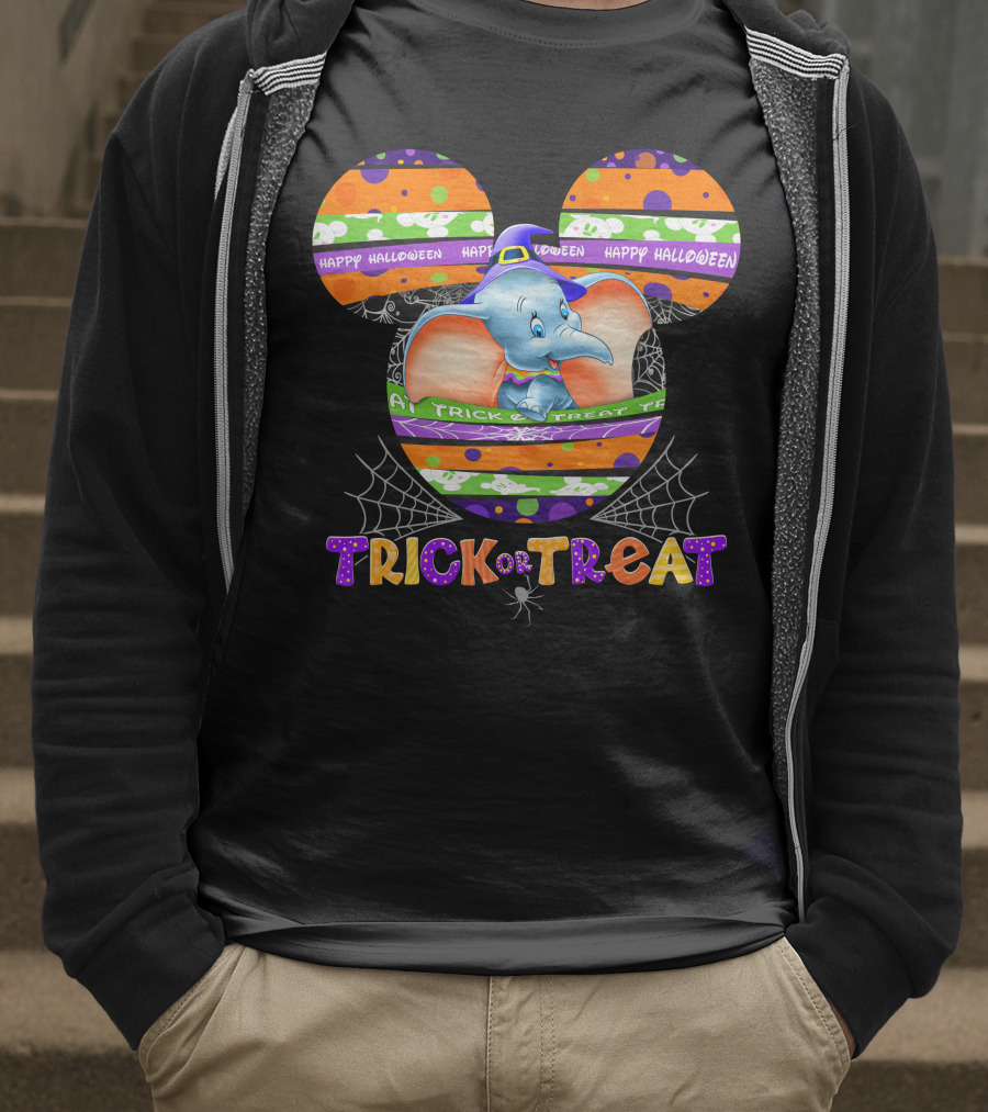 Dumbo Trick Or Treat Happy Halloween T-Shirt
