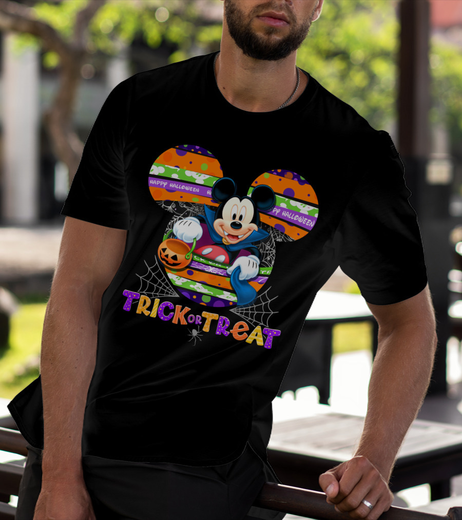 Mickey Trick Or Treat Happy Halloween T-Shirt