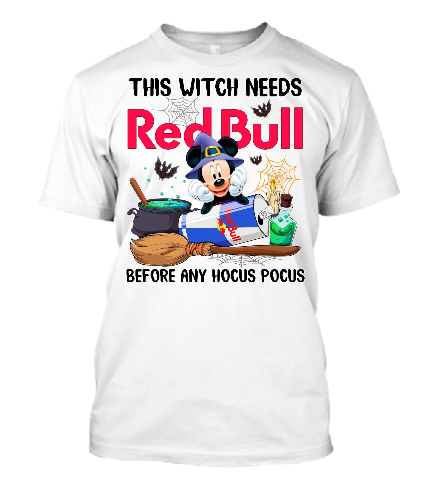This Witch Needs Red Bull Before Any Hocus Pocus T-Shirt