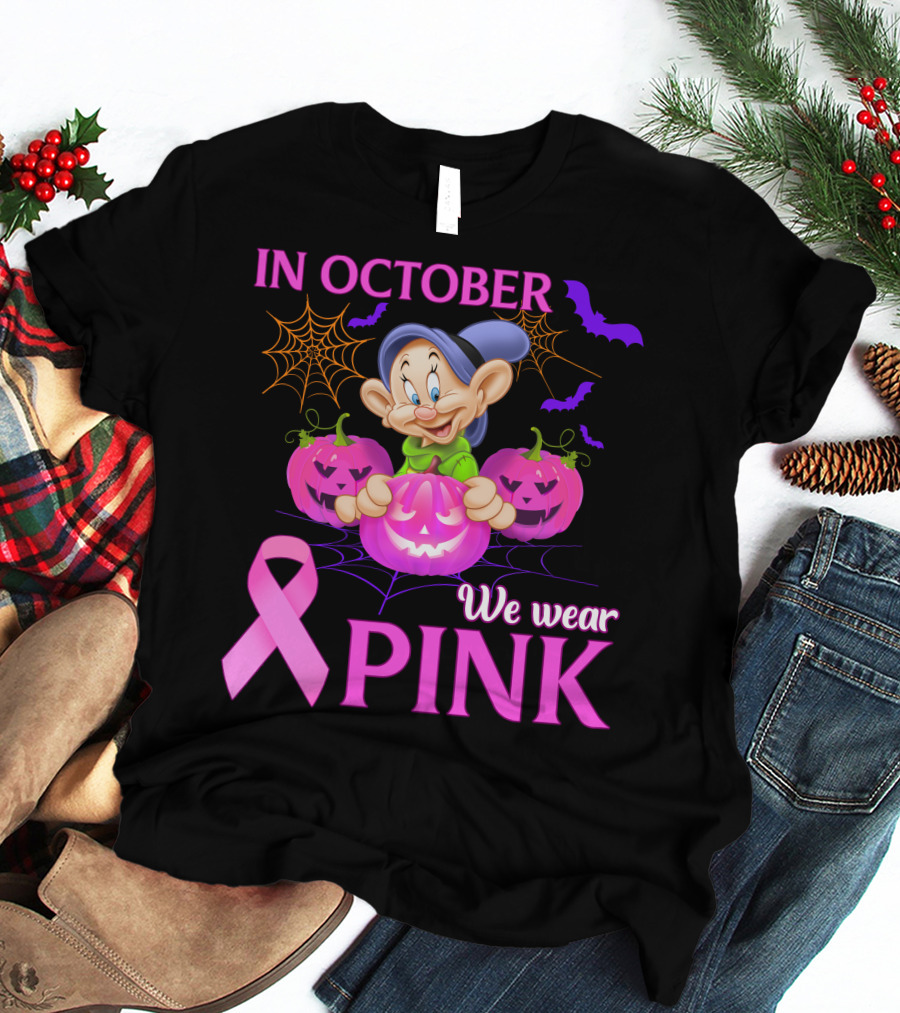In October We Wear Pink Dopey T-Shirt