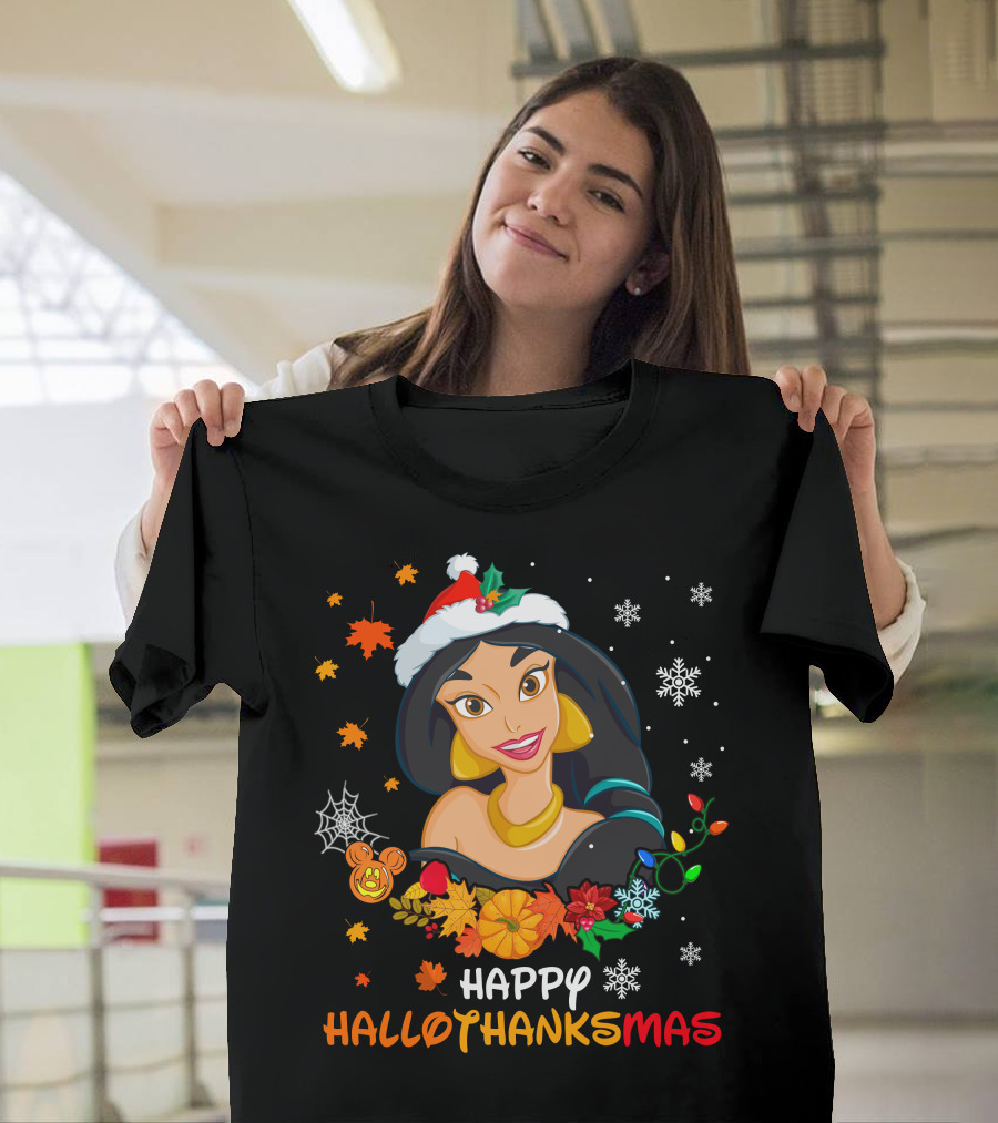 Happy Hallothanksmas Jasmine T-Shirt