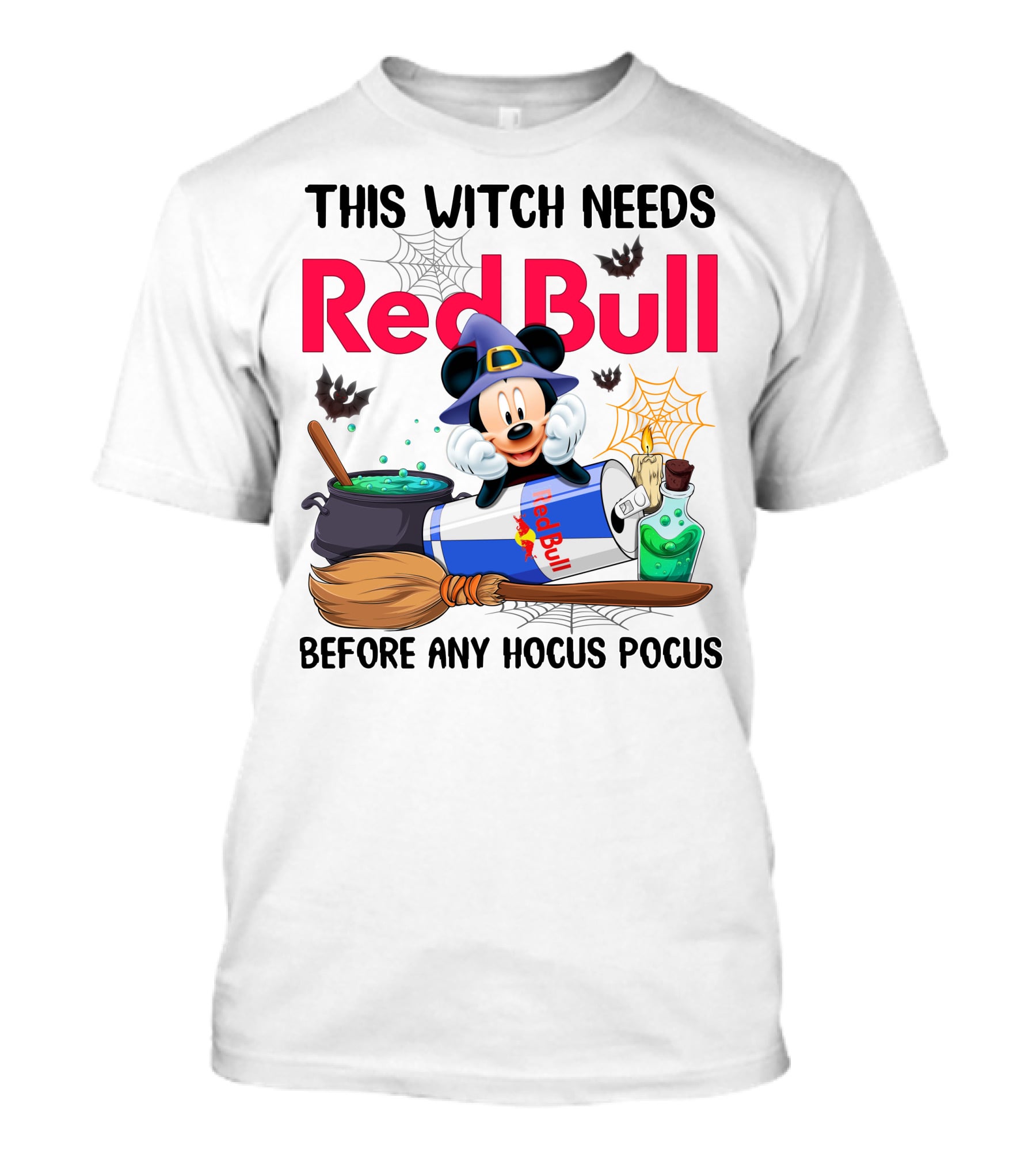 This Witch Needs Red Bull Before Any Hocus Pocus Mickey T-Shirt