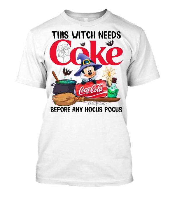 This Witch Needs Coke Coca-Cola Before Any Hocus Pocus T-Shirt
