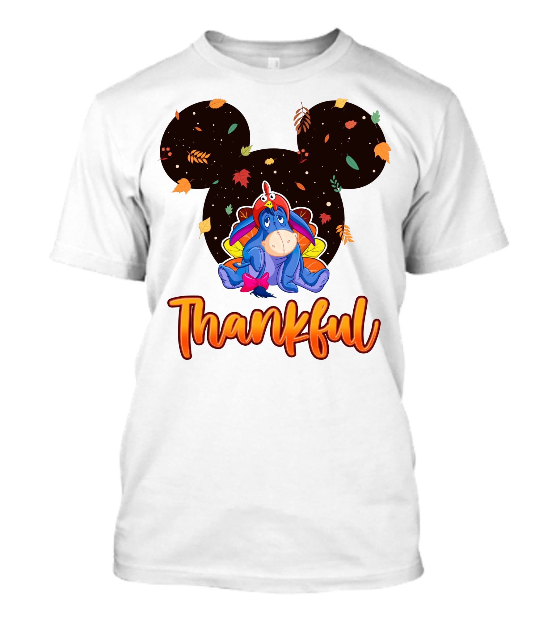 Eeyore Thankful Fall Mickey Ears T-Shirt