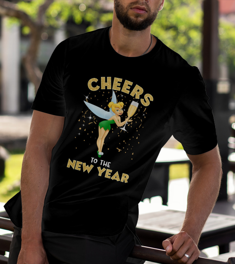 Cheers To The New Year Tinkerbell Champagne Celebration T-Shirt