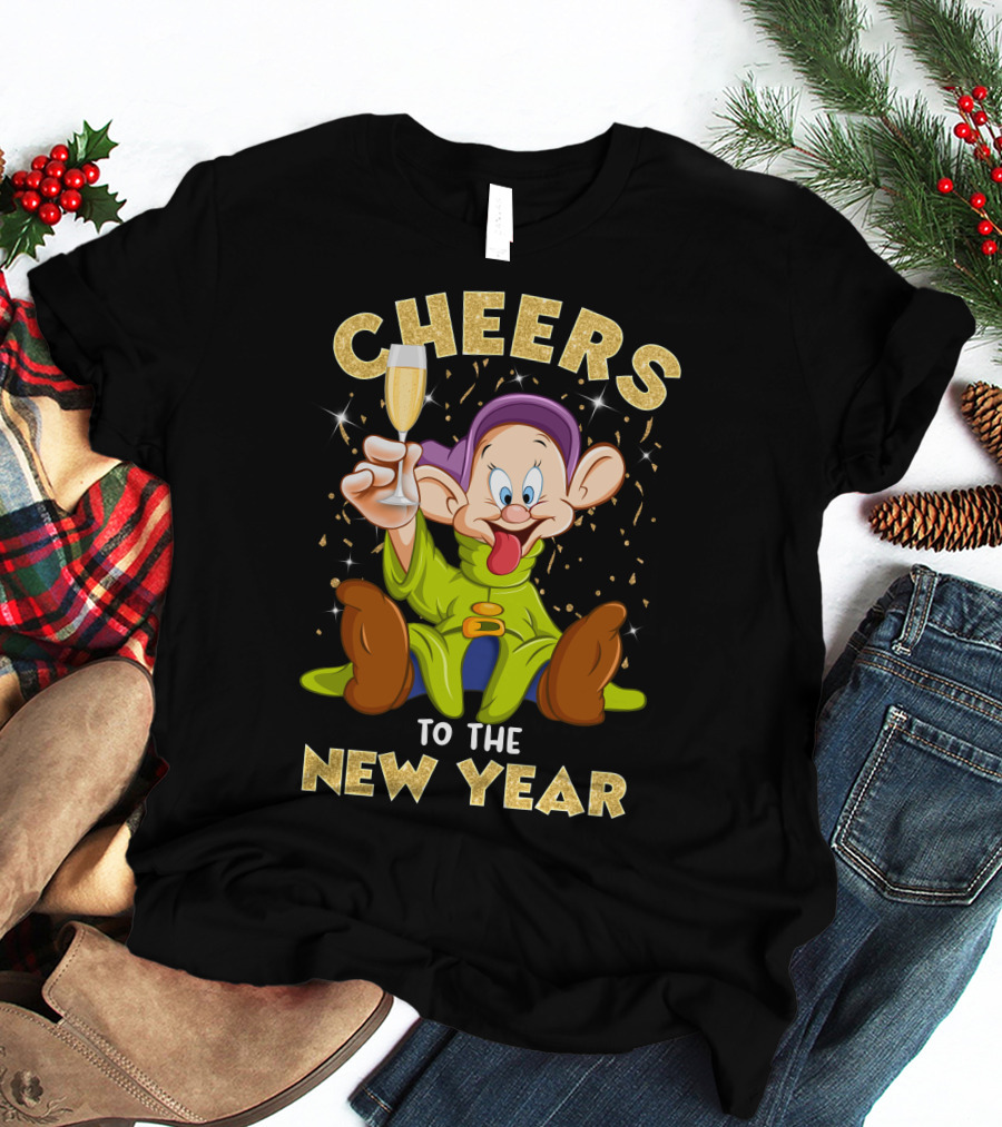 Cheers To The New Year Dp Champagne T-Shirt