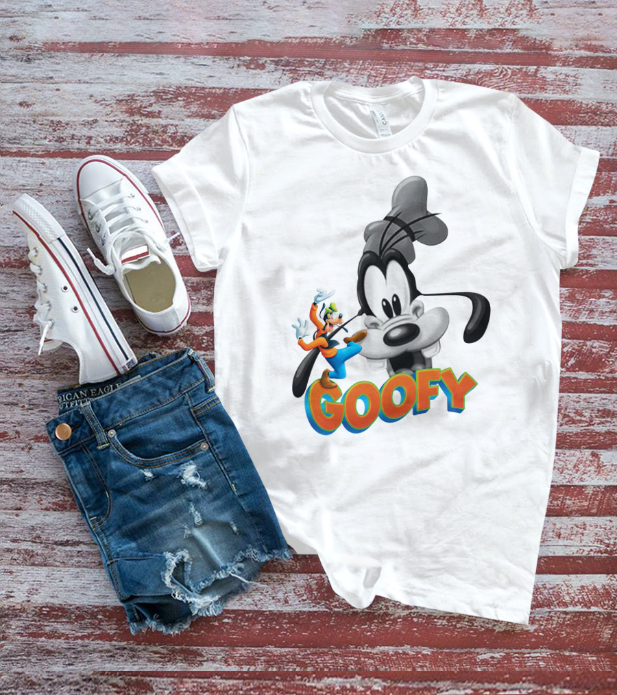 Goofy Disney Character With Classic Animation Style T-Shirt