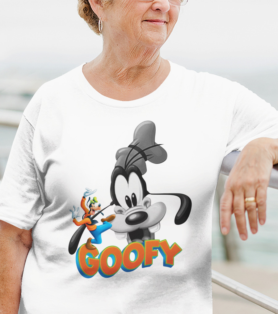 Goofy Disney Character With Classic Animation Style T-Shirt