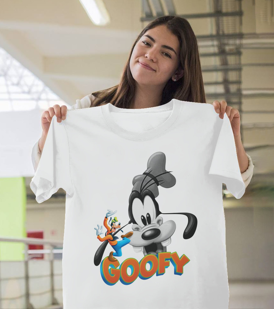 Goofy Disney Character With Classic Animation Style T-Shirt