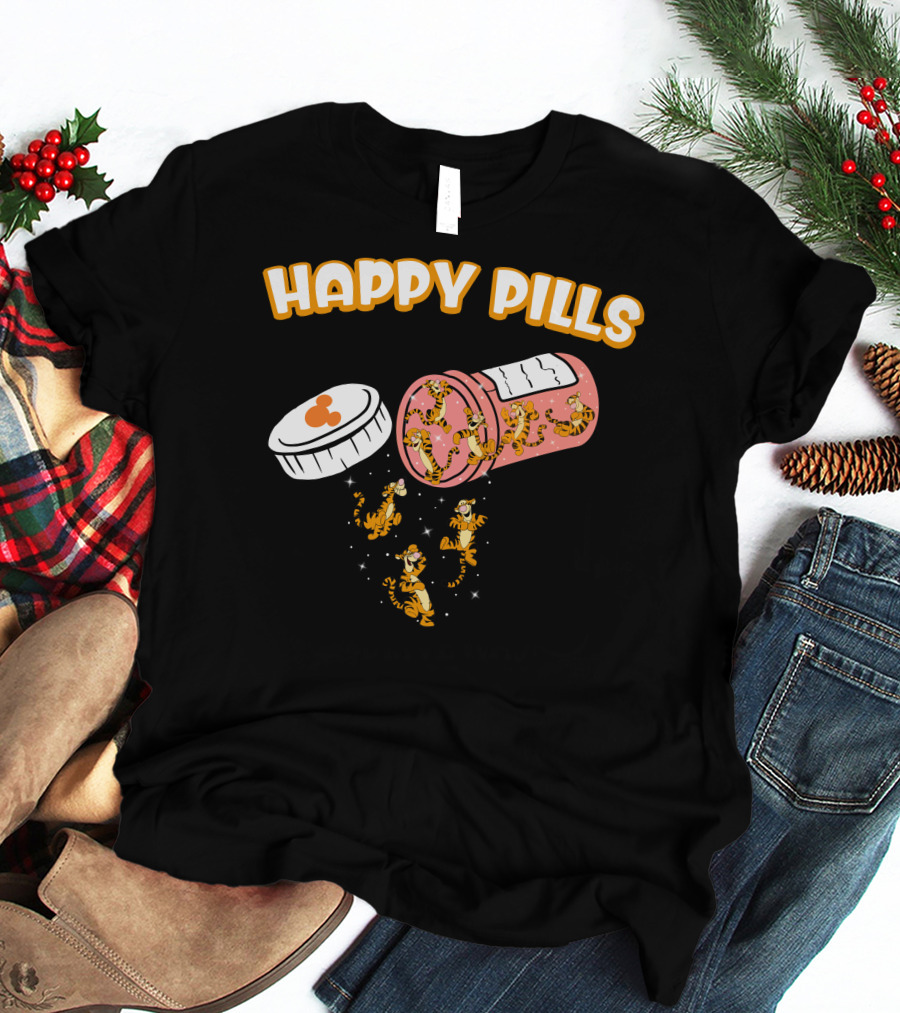 HAPPY PILLS TIGGER Capsule Spill T-Shirt