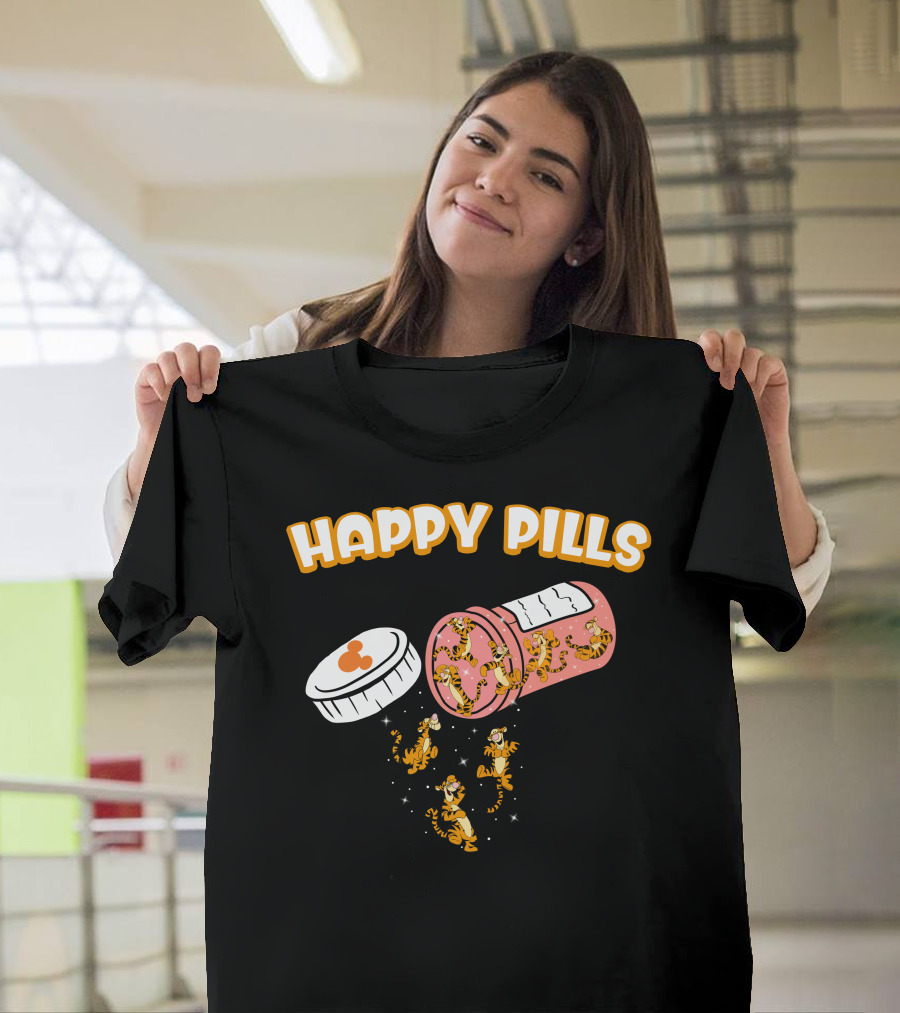 HAPPY PILLS TIGGER Capsule Spill T-Shirt