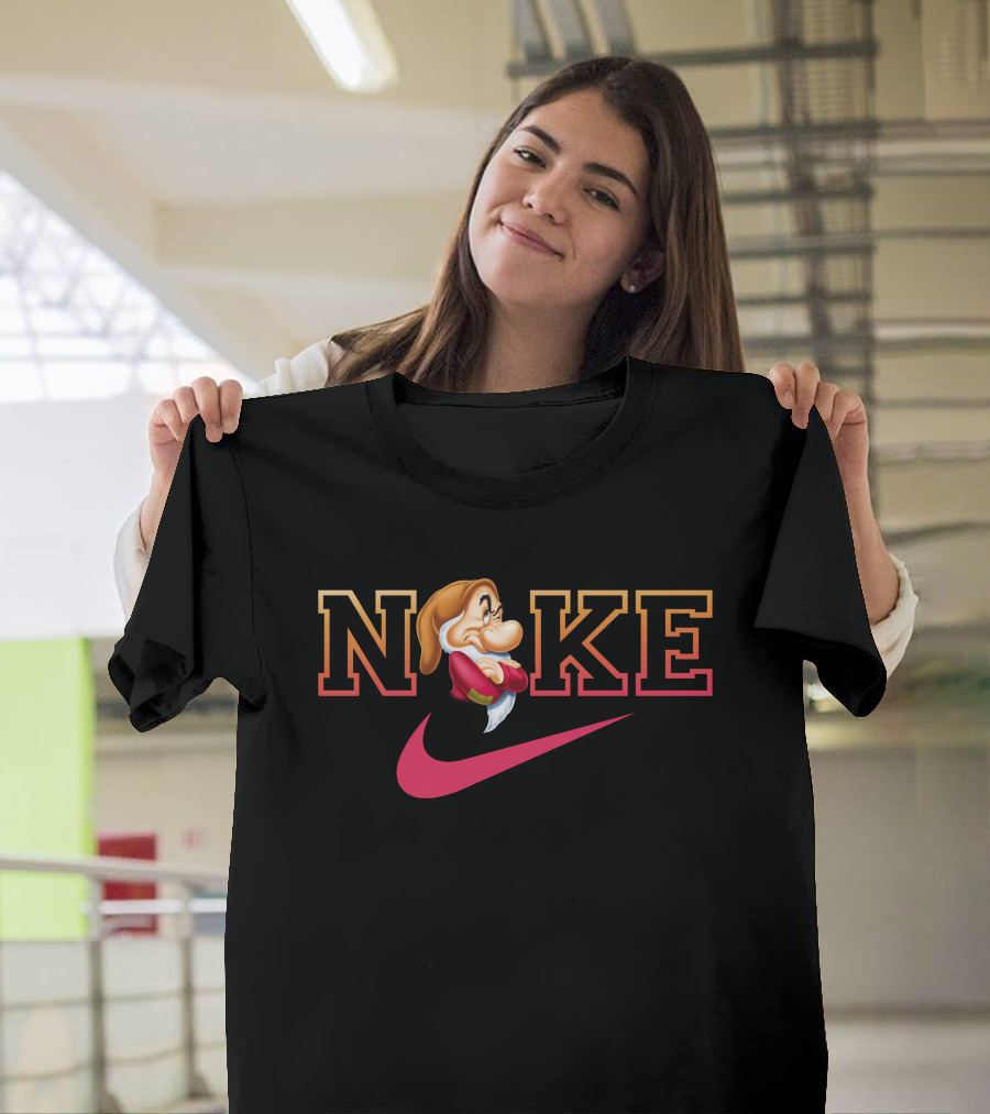 Grumpy Noke Nike Parody With Iconic Character And Swoosh T-Shirt
