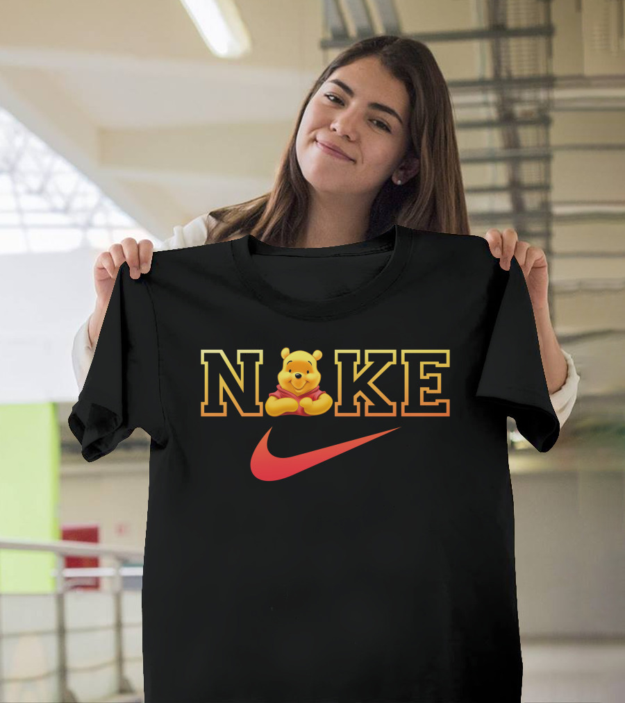 Nike Pooh Bear Red Swoosh T-Shirt
