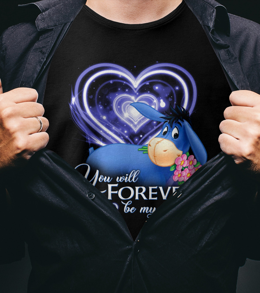 Eeyore You Will Forever Be My Always Hearts Flowers T-Shirt