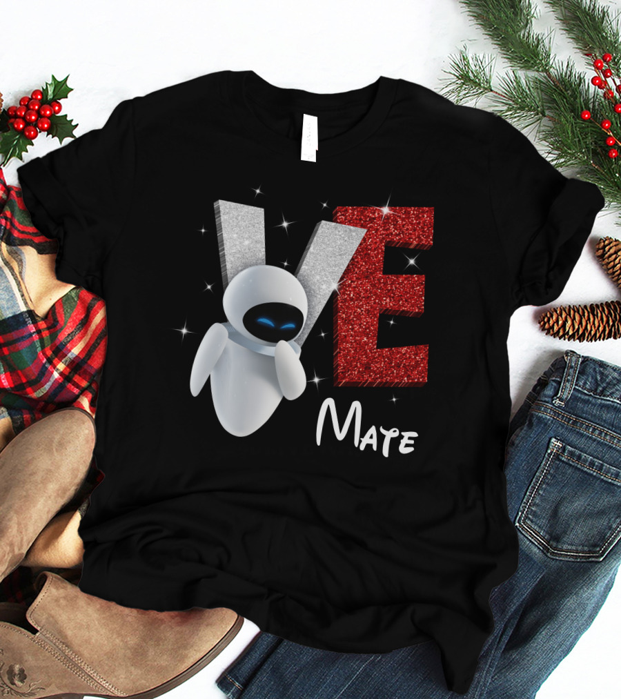 Eve Mate Wall-E Sparkling Letters With Effect T-Shirt