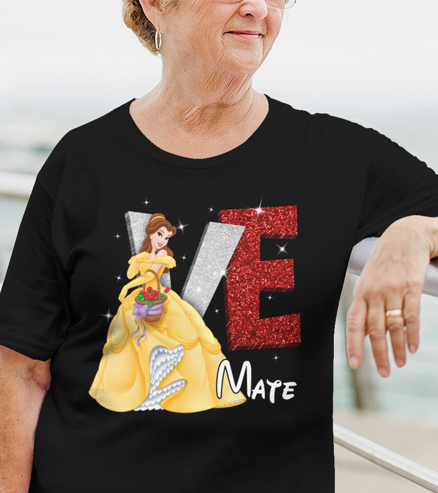 Belle Love Mate Sparkling Princess Theme T-Shirt