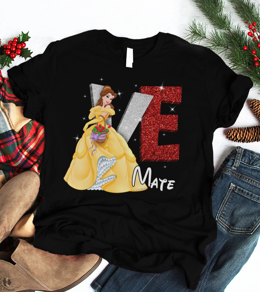 Belle Love Mate Sparkling Princess Theme T-Shirt