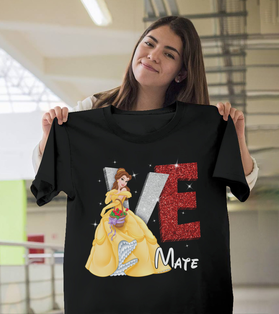 Belle Love Mate Sparkling Princess Theme T-Shirt