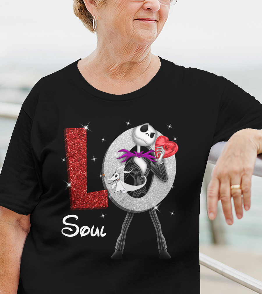 Soul Love Jack Skellington Zero Heart T-Shirt