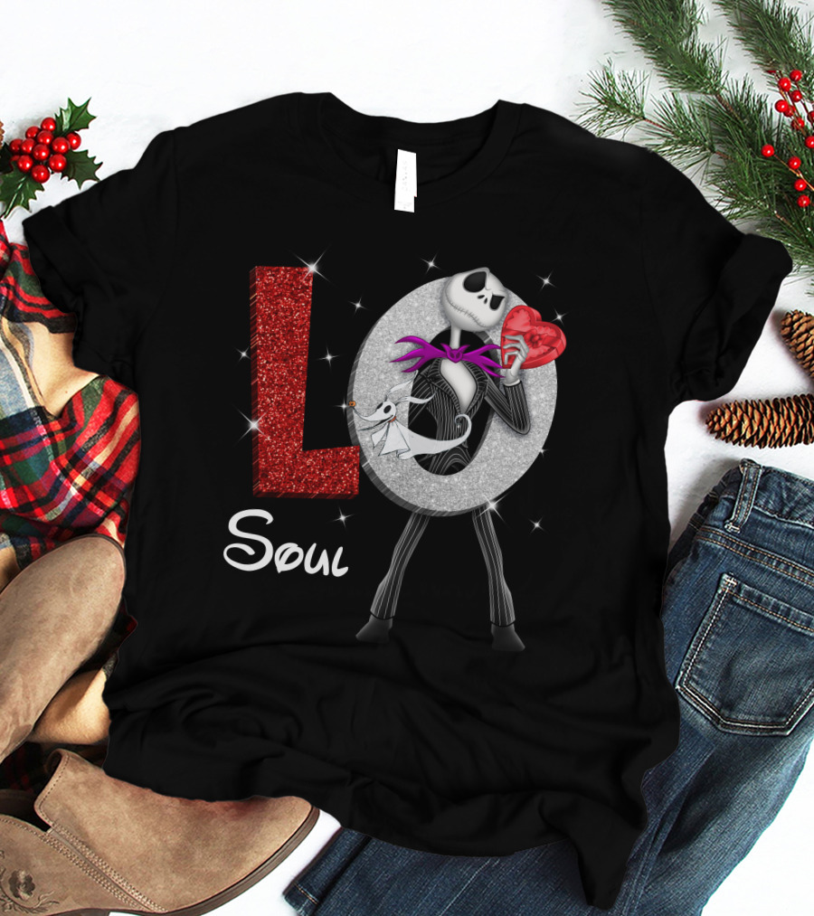 Soul Love Jack Skellington Zero Heart T-Shirt