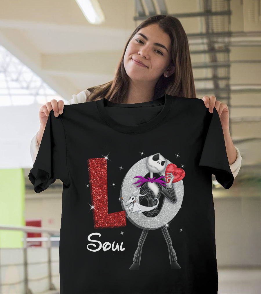 Soul Love Jack Skellington Zero Heart T-Shirt
