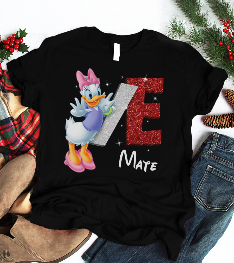 Daisy Duck Love Mate Sparkling Style T-Shirt