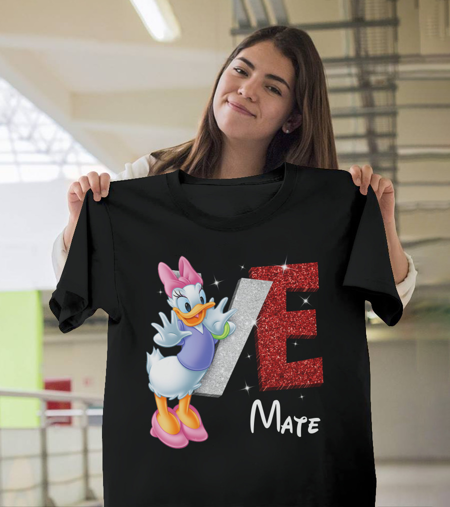 Daisy Duck Love Mate Sparkling Style T-Shirt