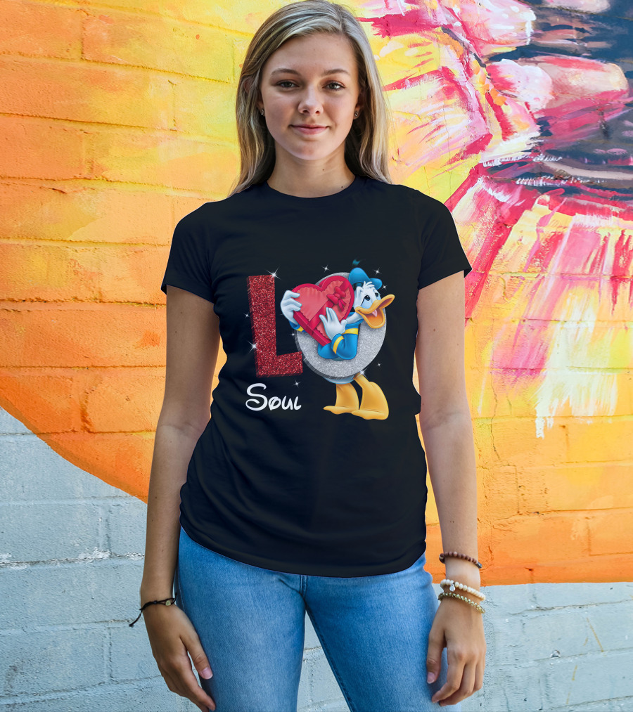 Donald Soul Red Heart L T-Shirt