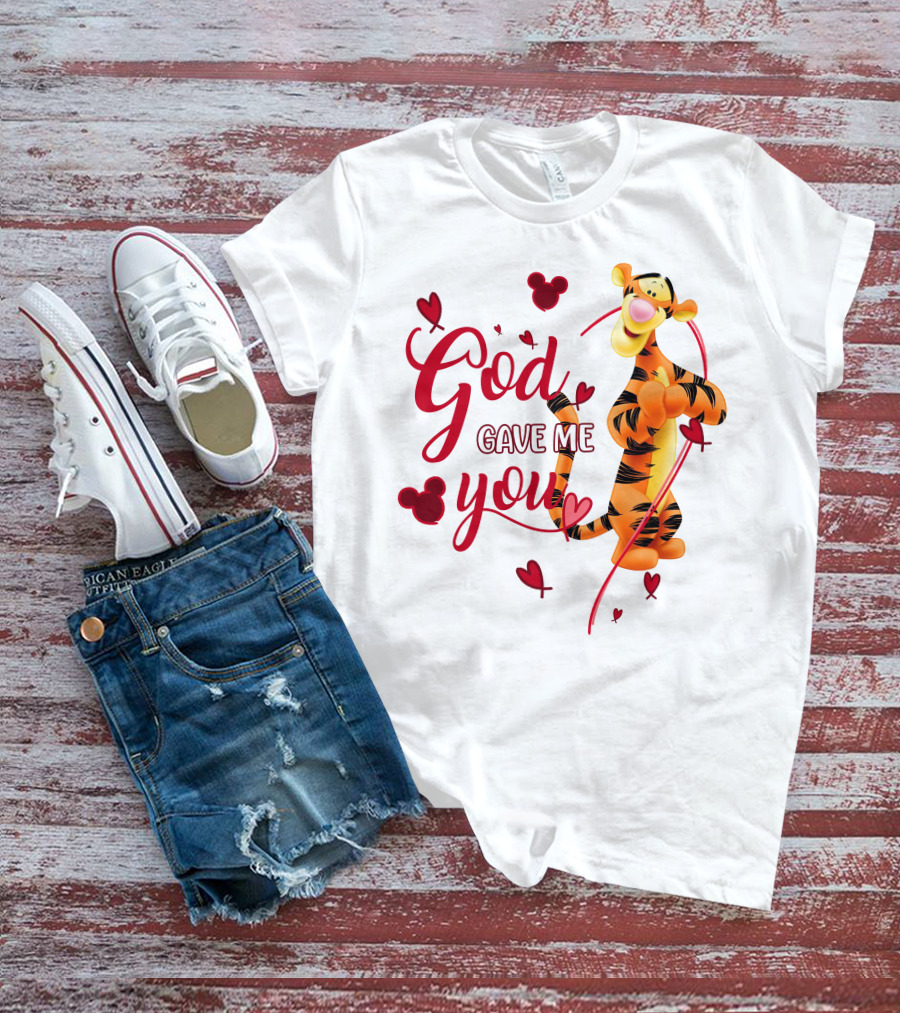 God Gave Me You Tigger Hearts Disney T-Shirt