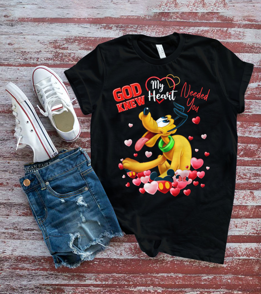 God Knew My Heart Needed You Pluto Hearts T-Shirt