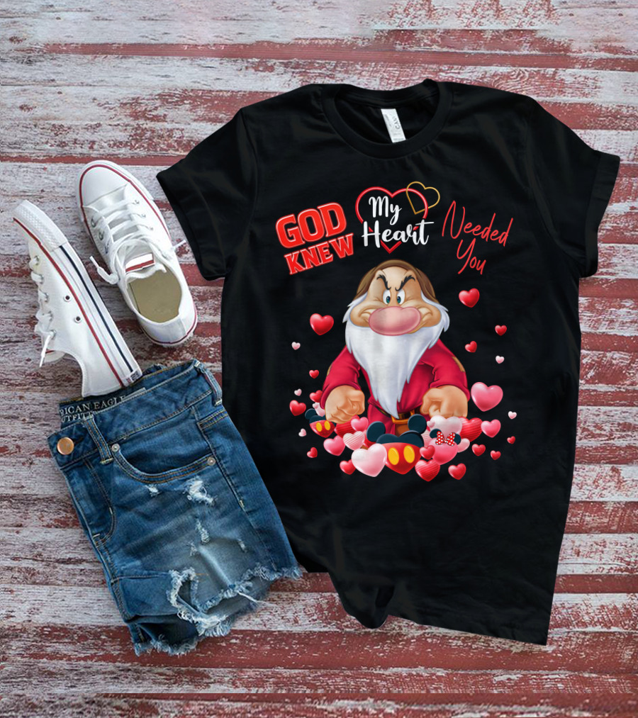 God Knew My Heart Needed You Grumpy Hearts Disney T-Shirt