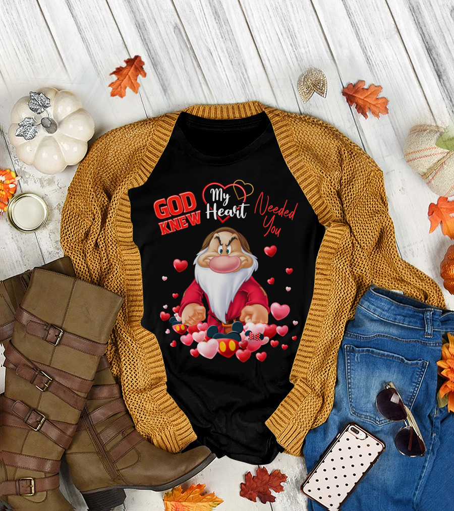 God Knew My Heart Needed You Grumpy Hearts Disney T-Shirt
